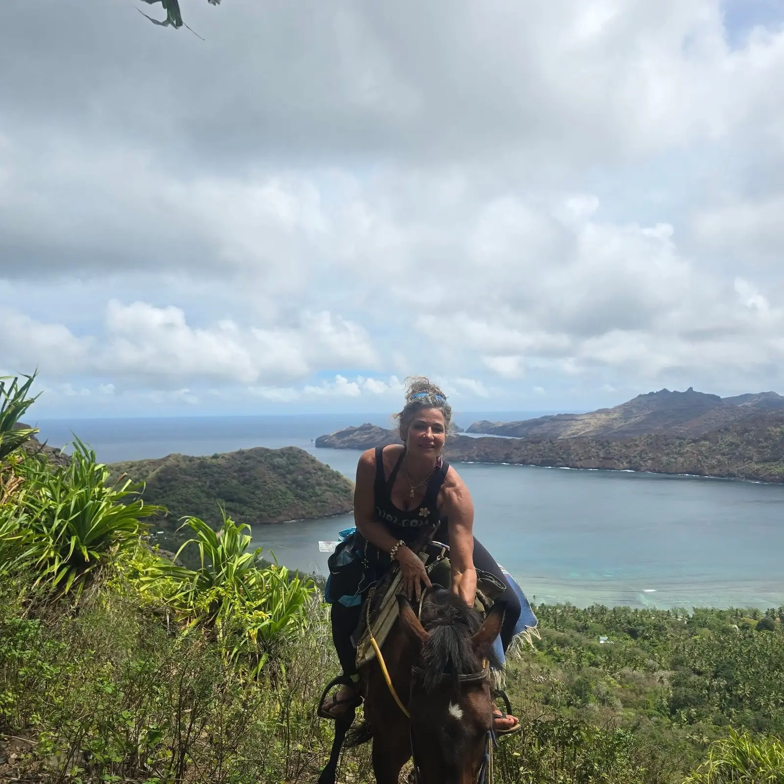 Titaua outdoors overlooking Bora Bora
